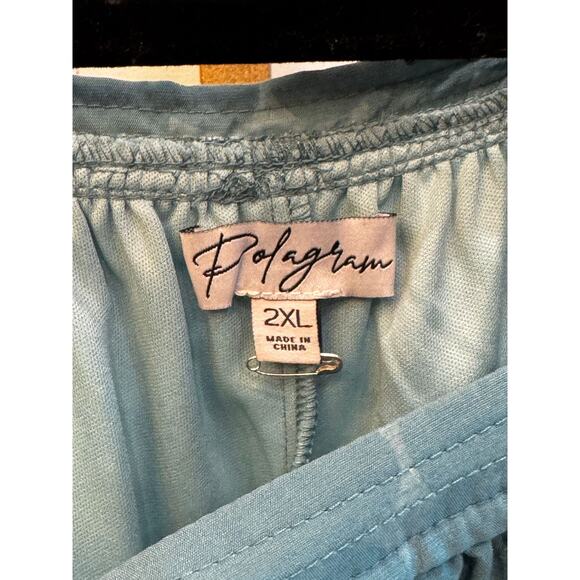 Polagram Teal Dress Plus Size 2X - Picture 4 of 4